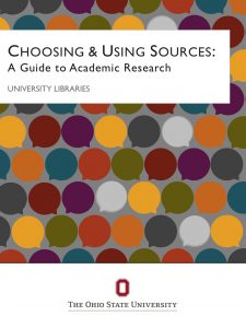 Choosing &amp; Using Sources: A Guide to Academic Research book cover