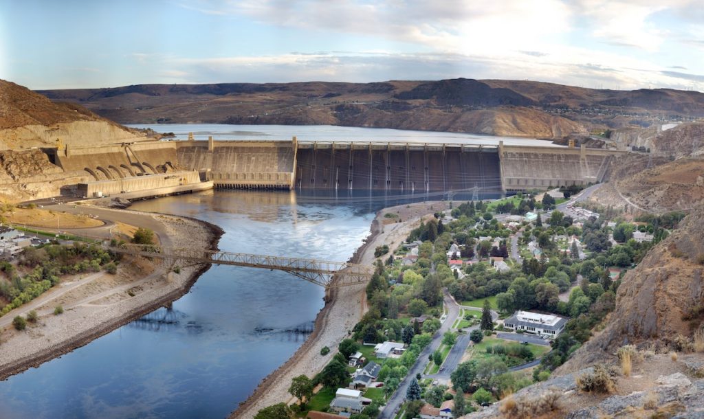 River Leading up to Grand Coulee Dam