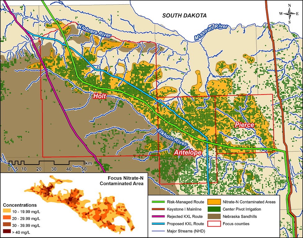 Contaminate Concentrations in Proposed Pipeline Areas