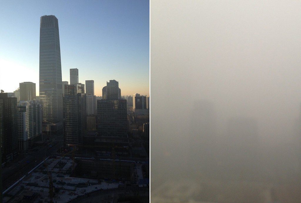 Difference in Air Quality Levels in Beijing