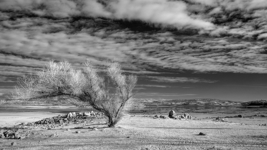 Dry bed of Folsom Lake