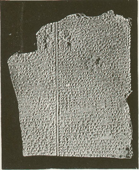 billede af cuneiform tablet fragment