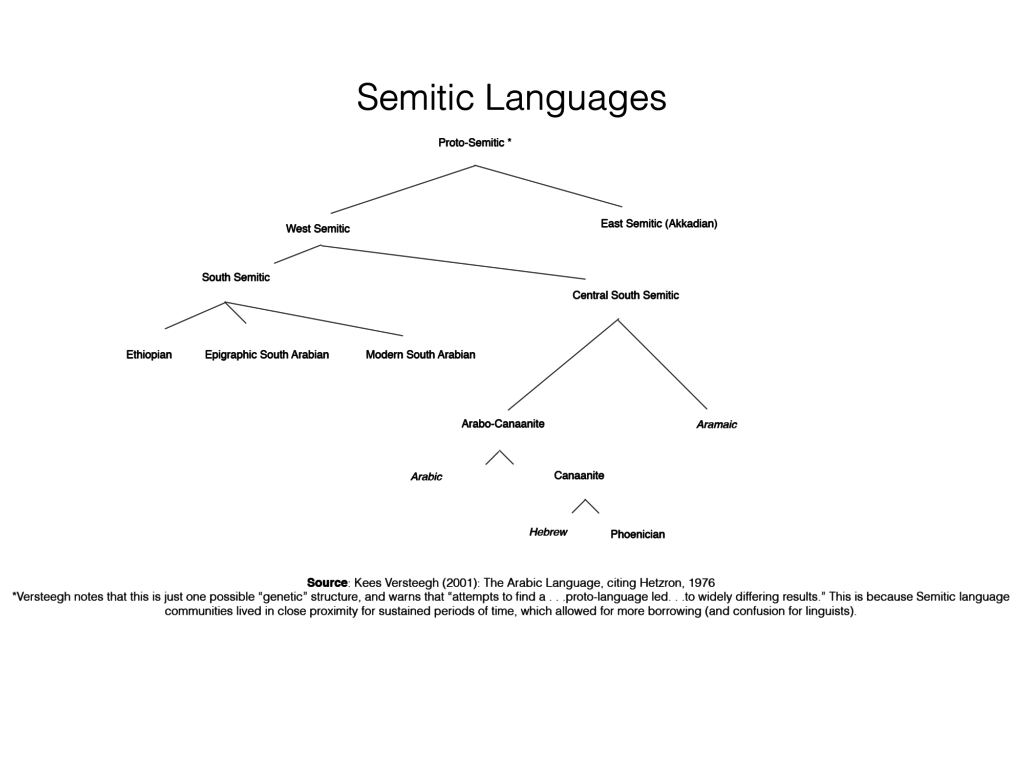 Languages Tree Chart