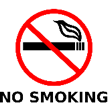 "No Smoking" sign