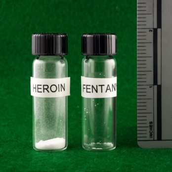 lethal doses of heroin and fentanyl in vials