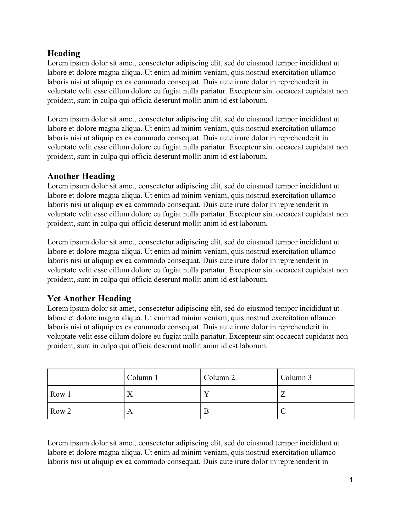 different types of formatting in word