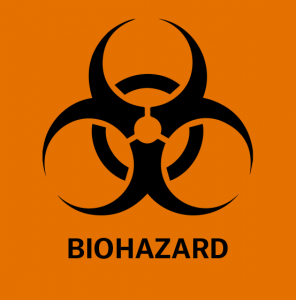 Biohazard label