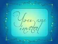 Illustration saying you are invited