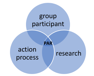 Venn diagram of participatory action research roles