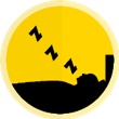 illustration of a person sleeping with zzz emerging from their body