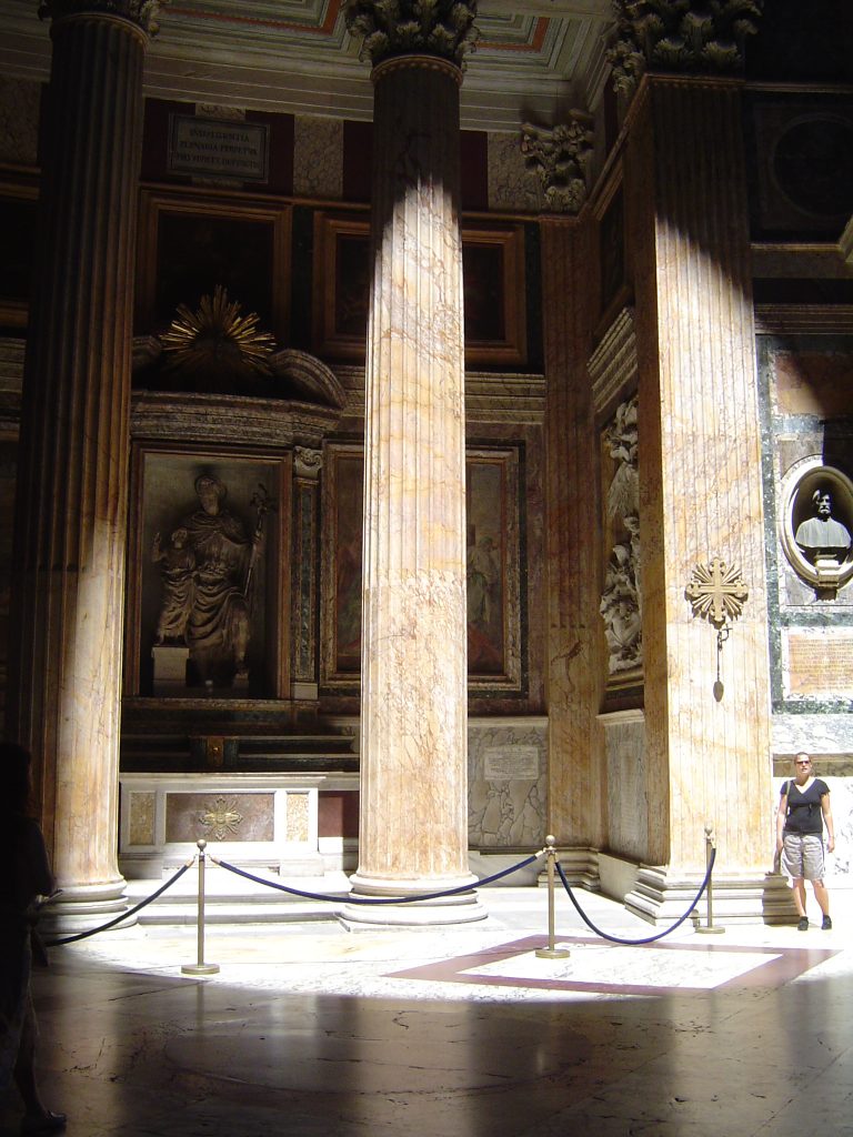 light spot of pantheon