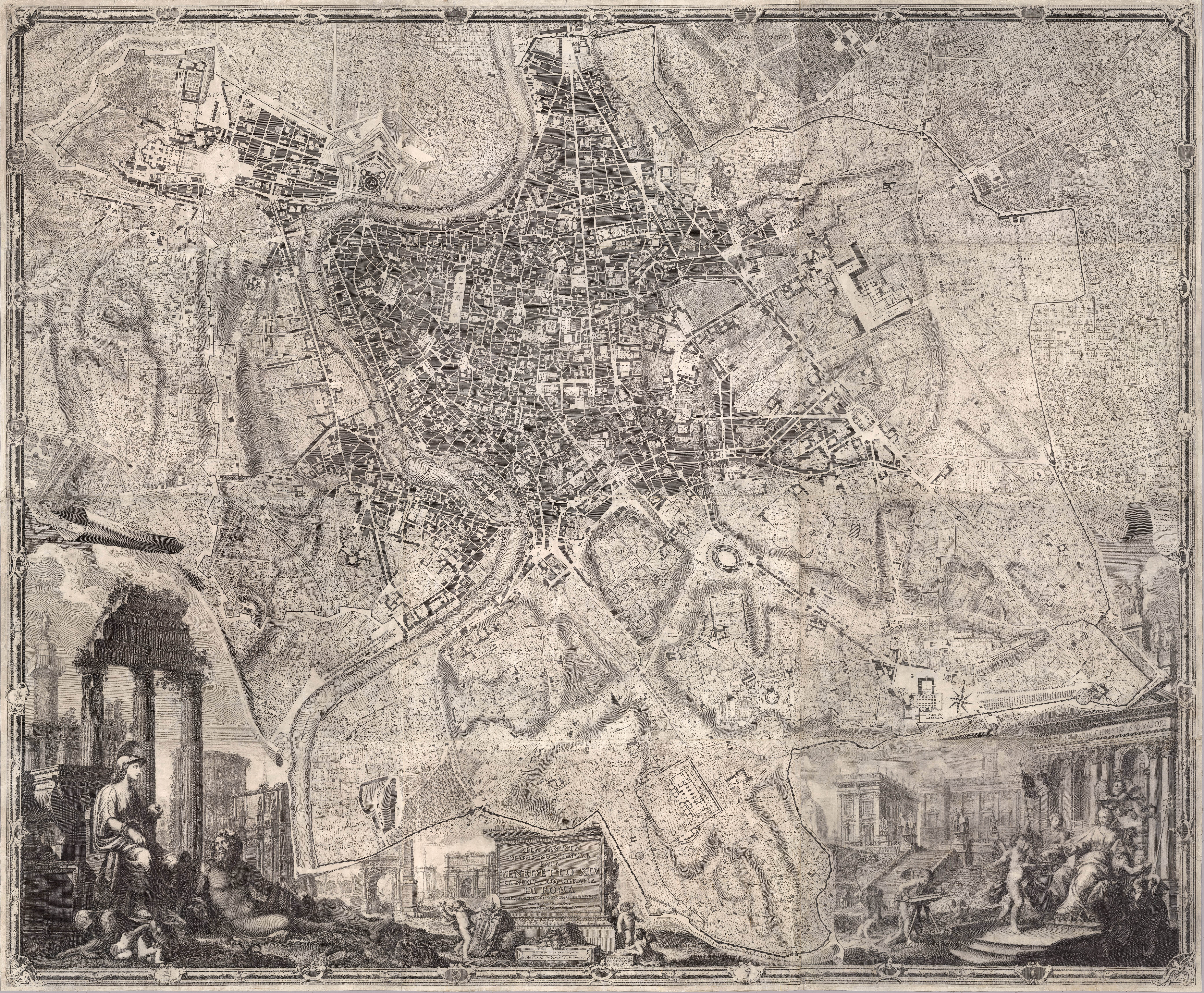 1748 Nolli Map of Rome