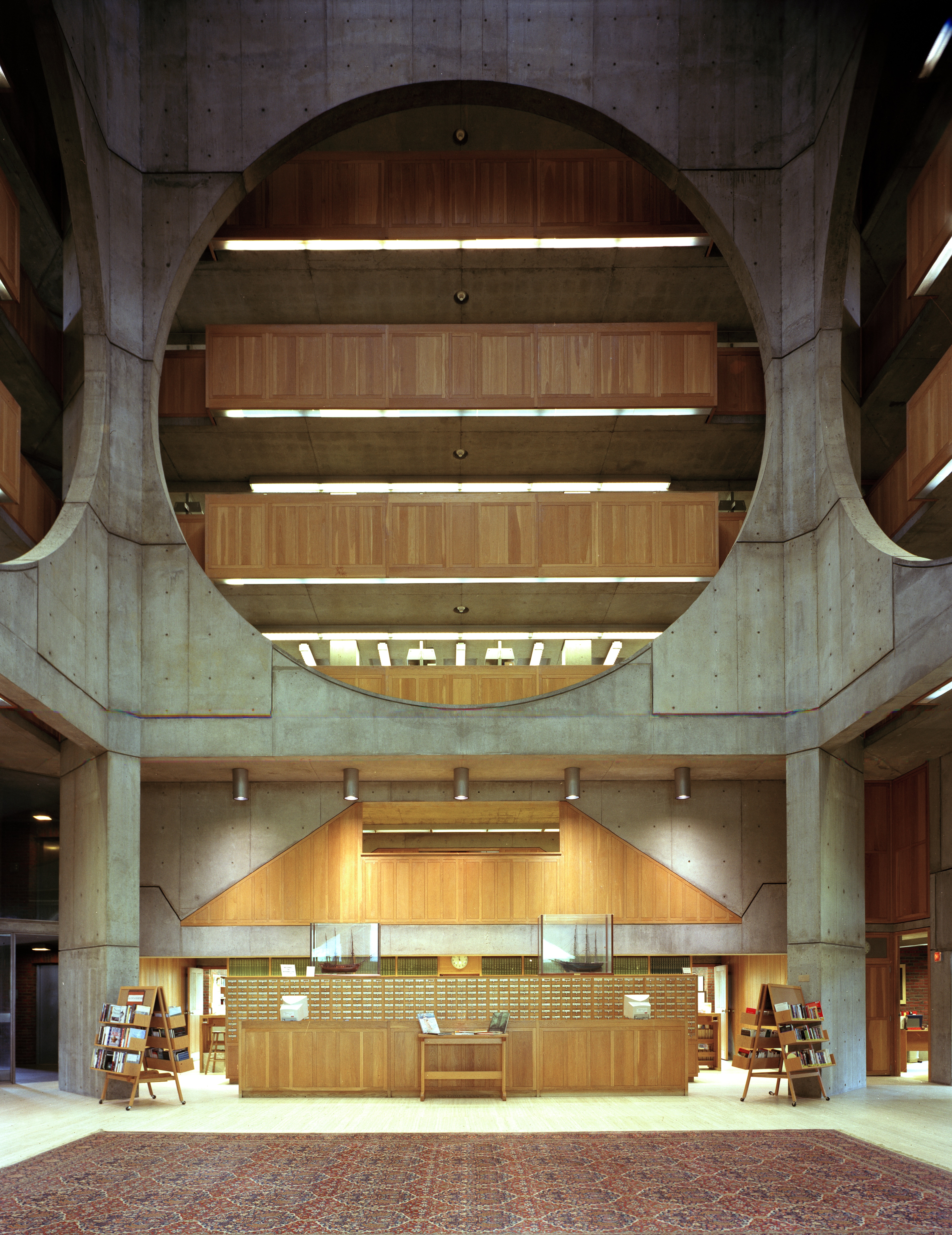Interior of Exter LIbrary