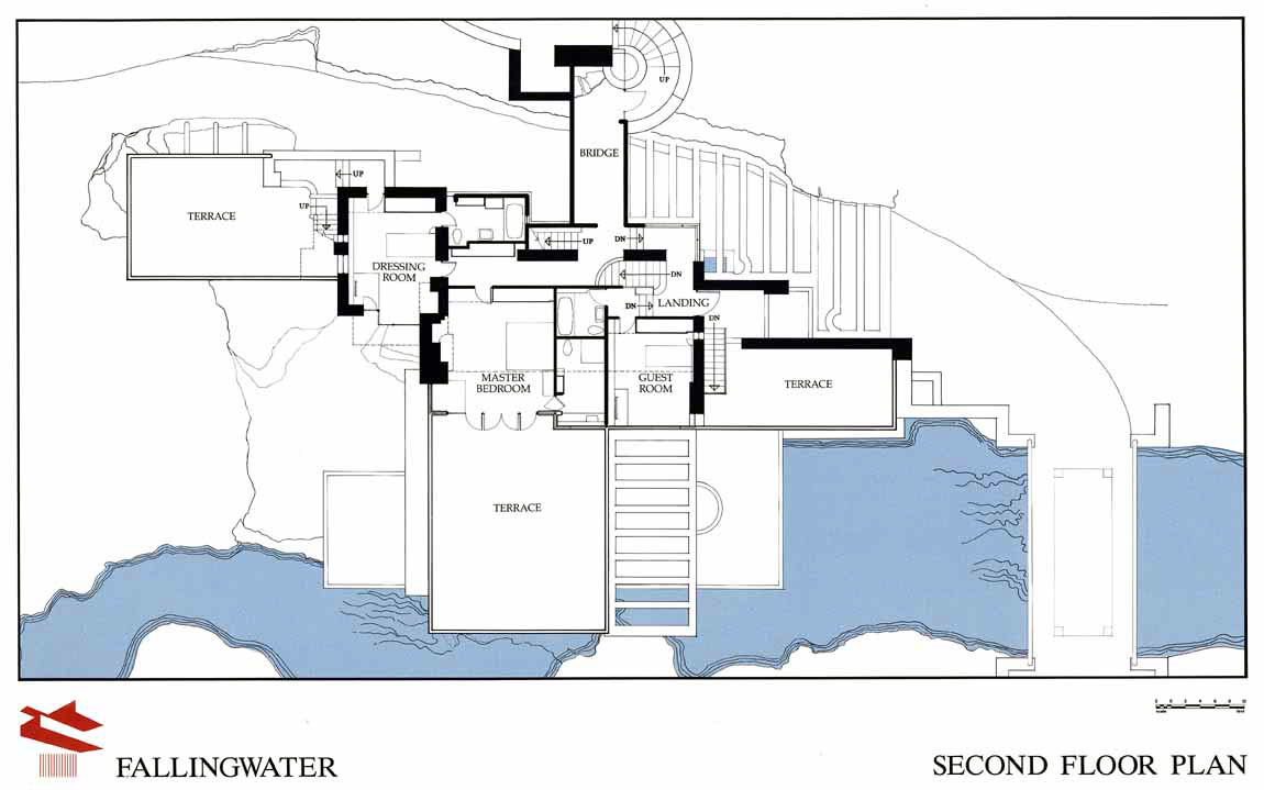 plan of fallingwater
