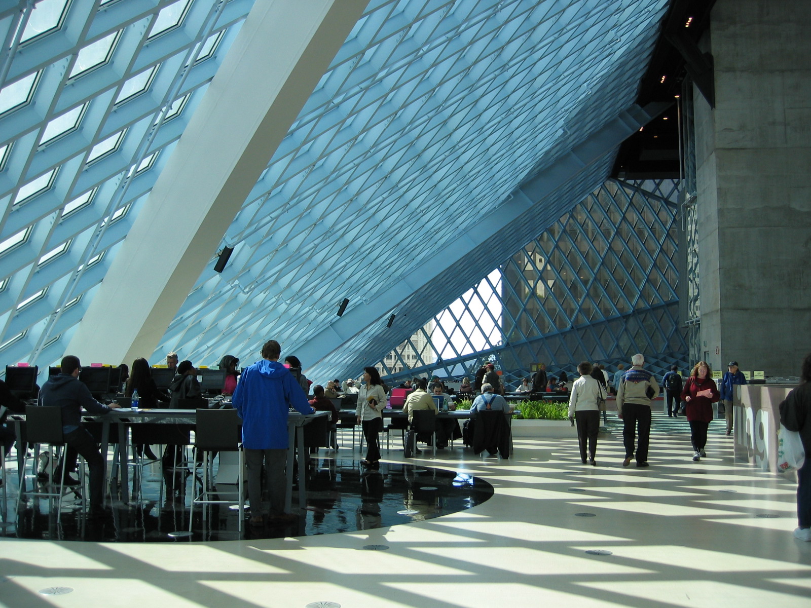 interior of seattle public library