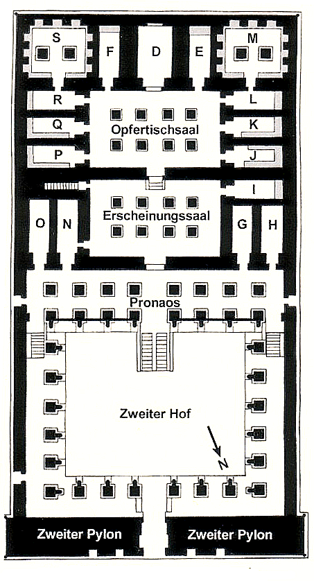 Plan of the temple of Ramesses 2