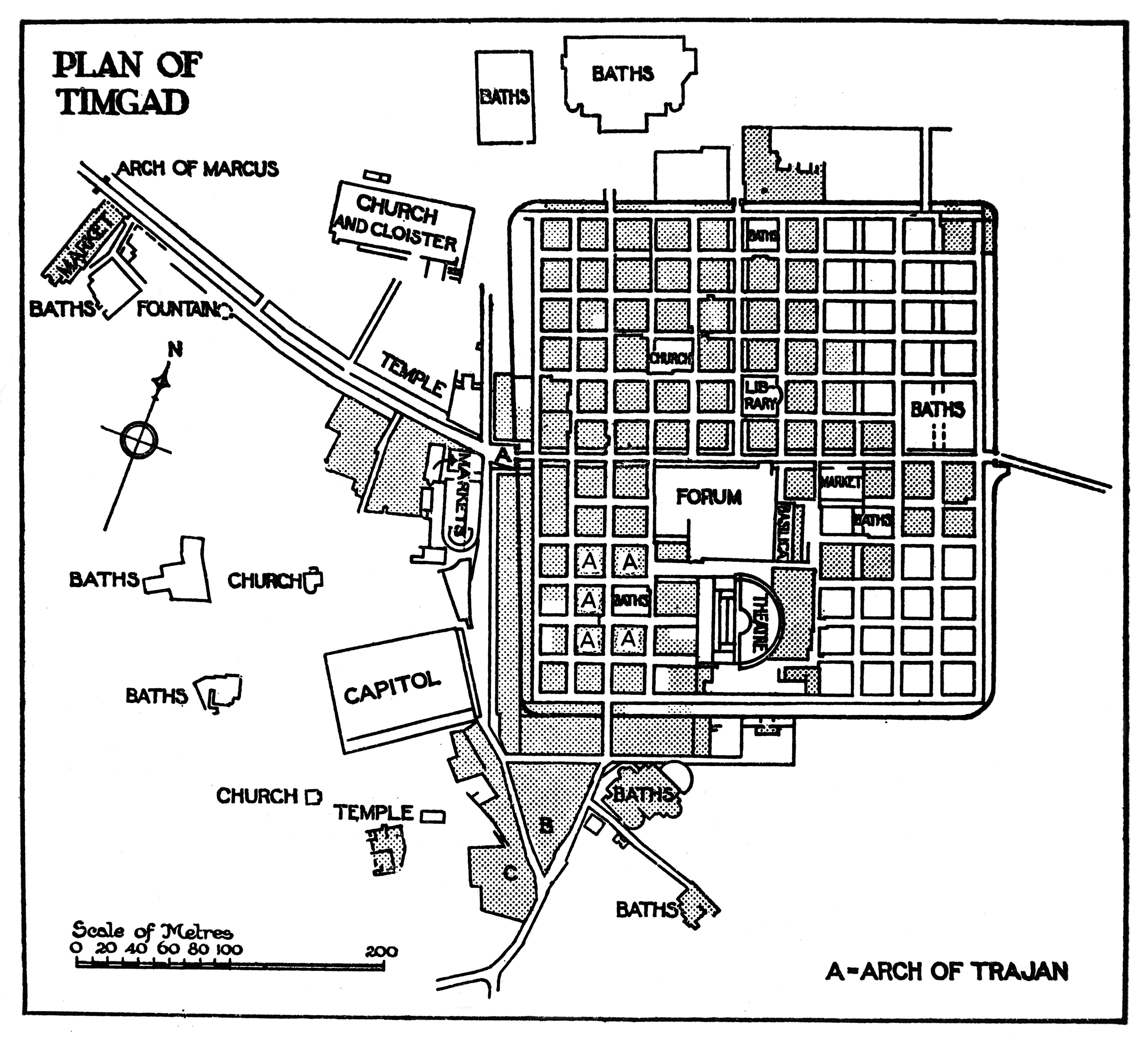 Plan of Timgad