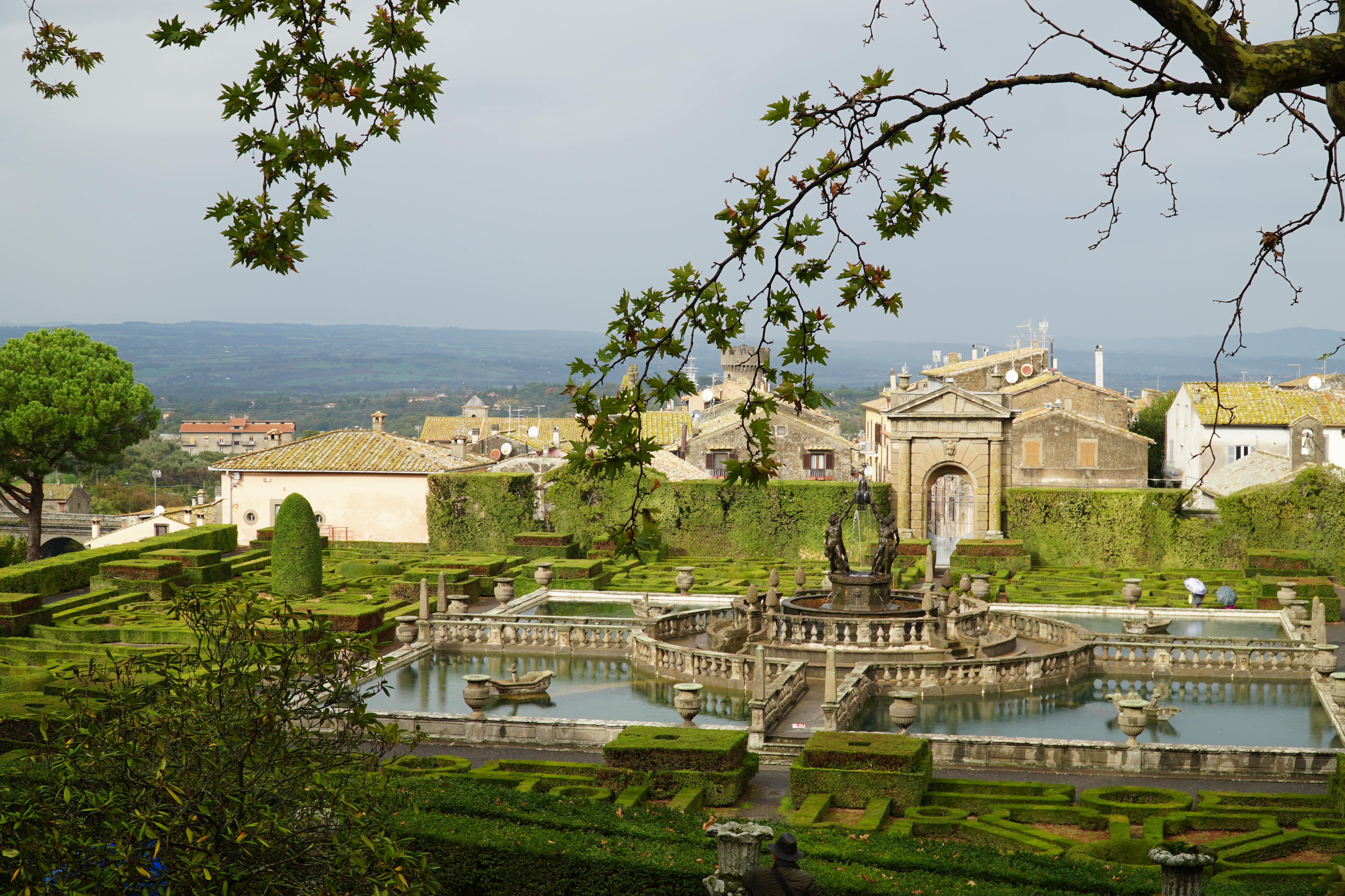 Image of base of gardens at Villa Lante.
