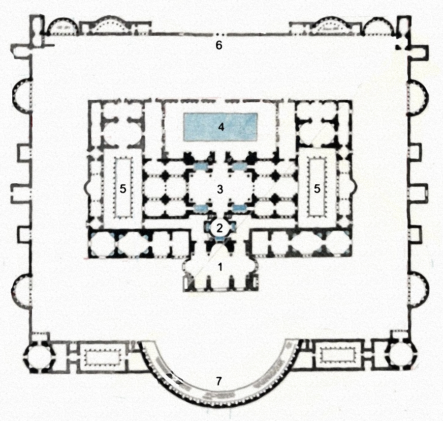 baths of carracalla plan