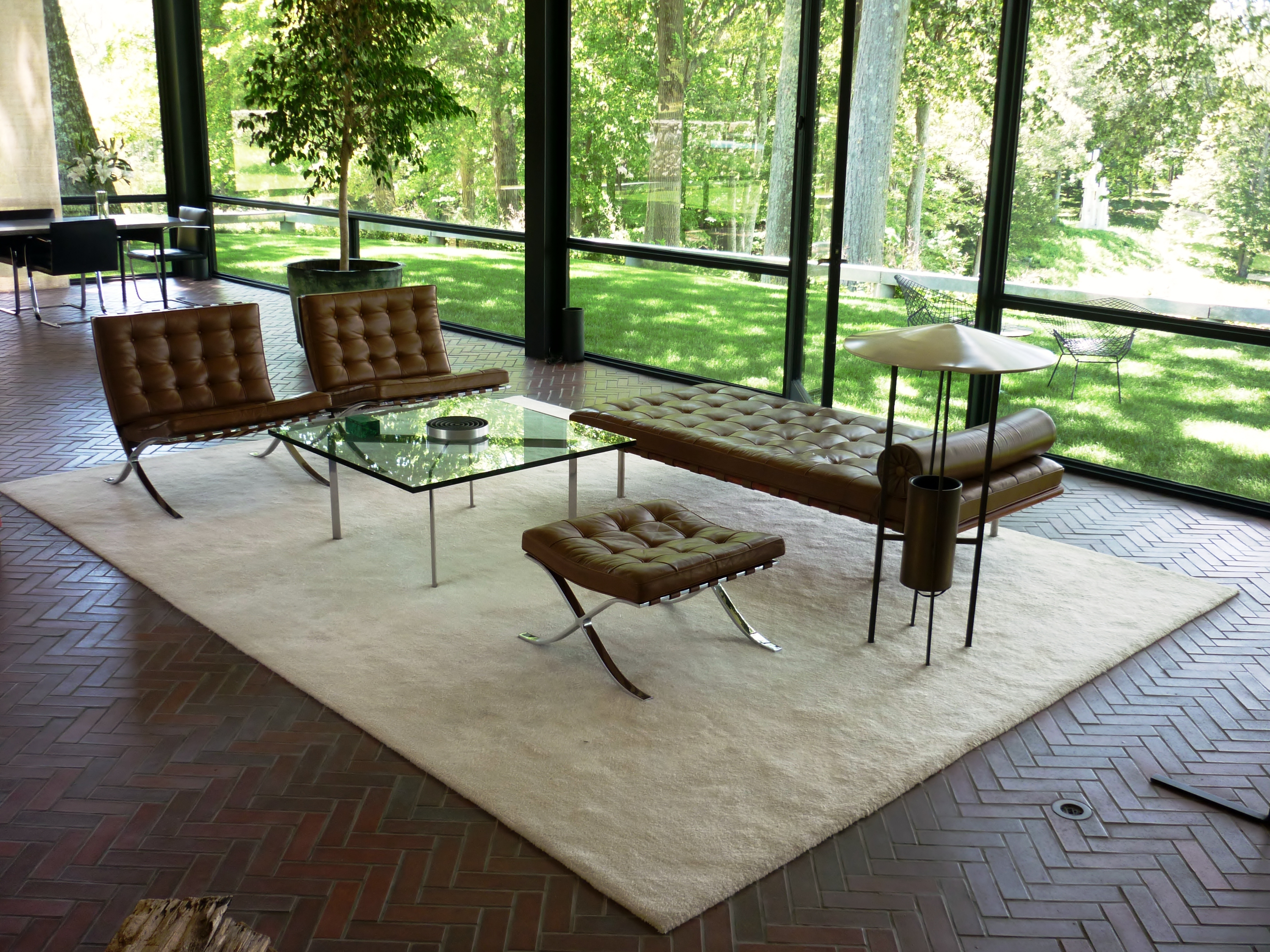 Image of glass house furniture.