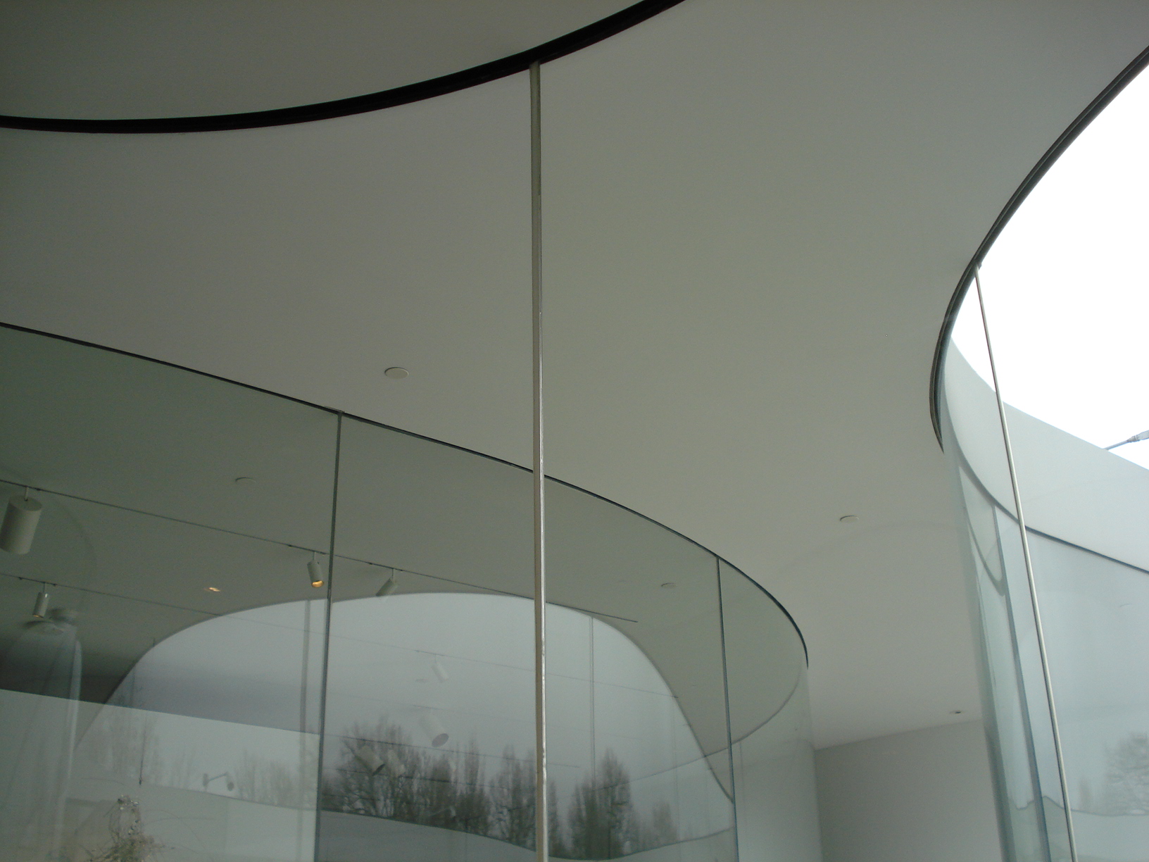 Image of glass pavilion detail