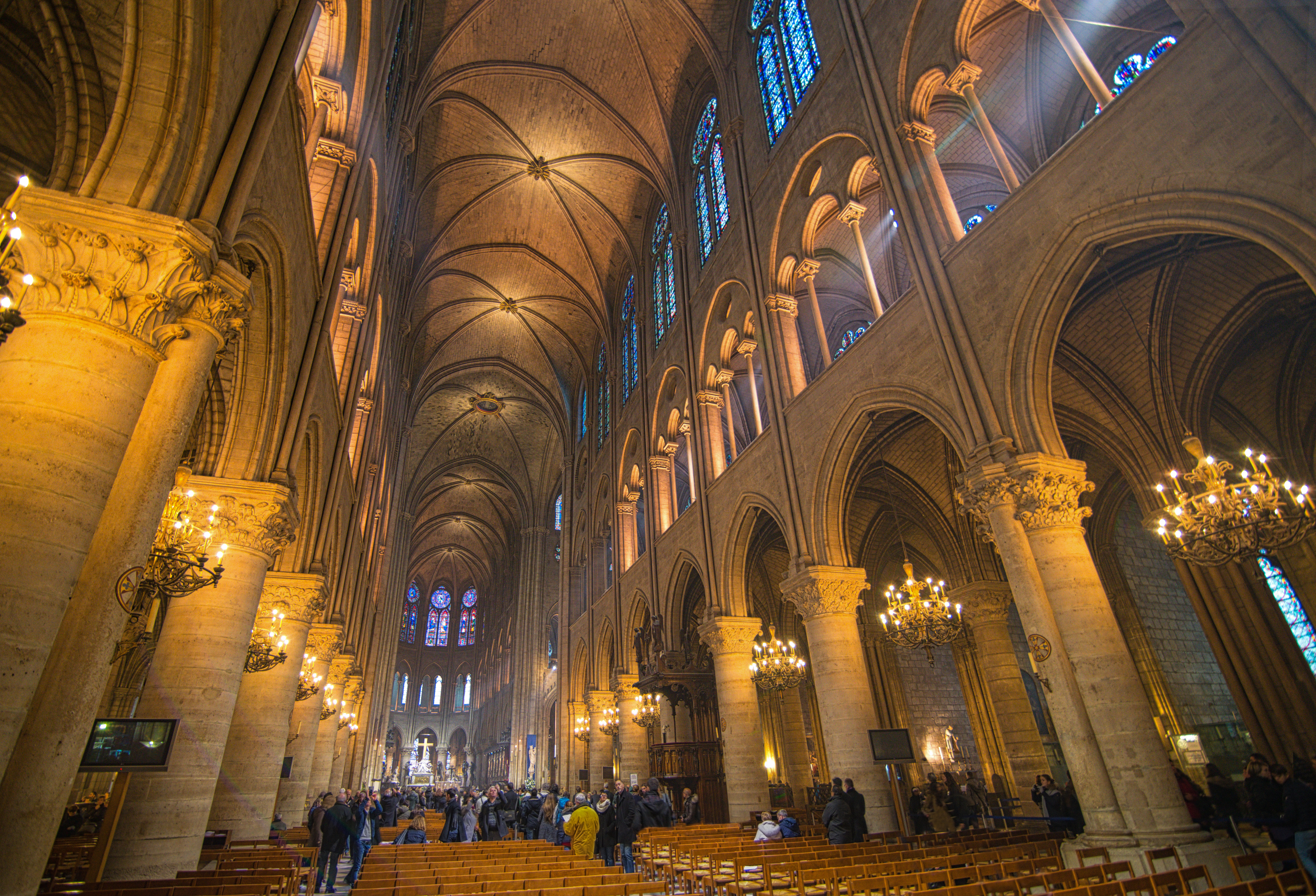 interior view of notre dame