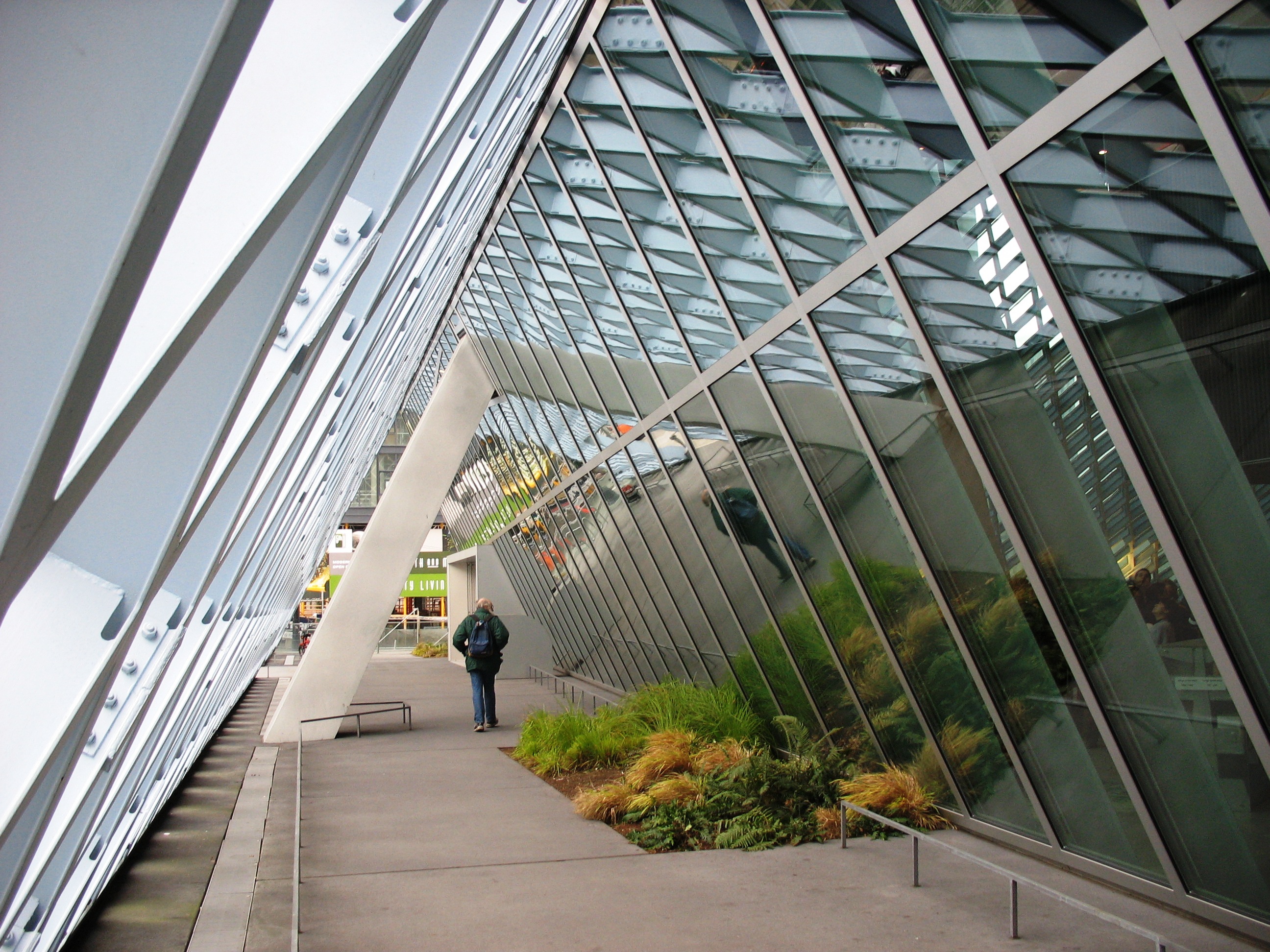 Image of planter in seattle public library