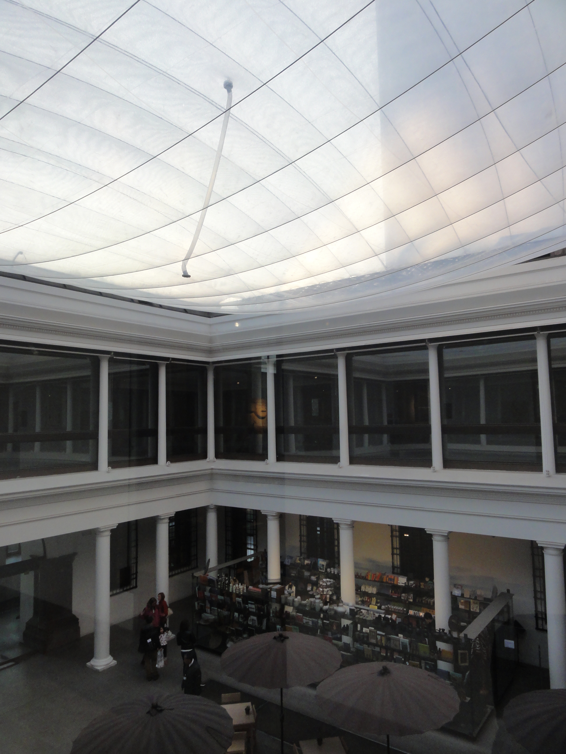PreColombian Museum courtyard with ETFE ceiling