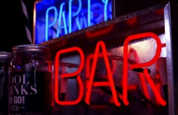 Neon sign for a bar