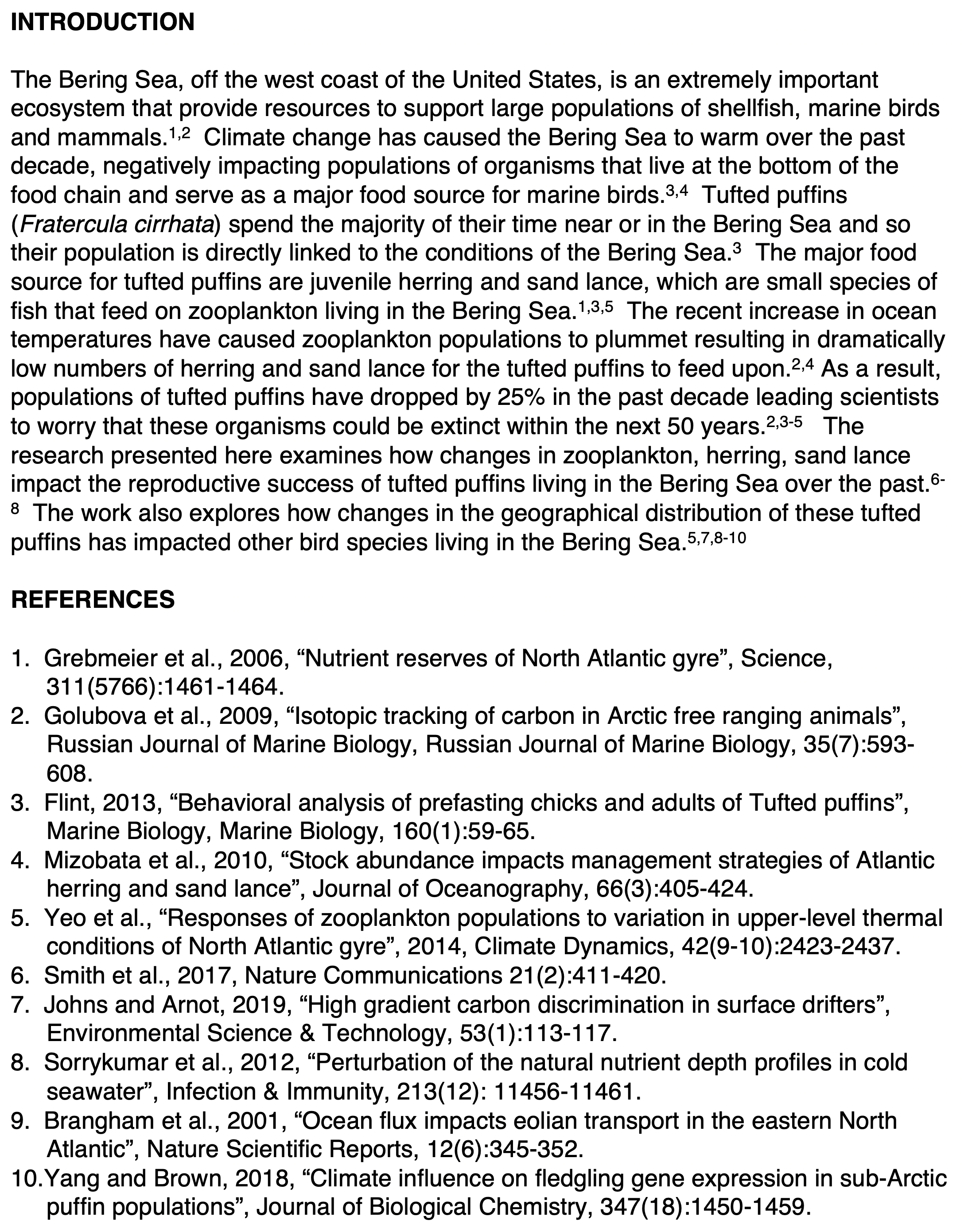 scientific essay introduction