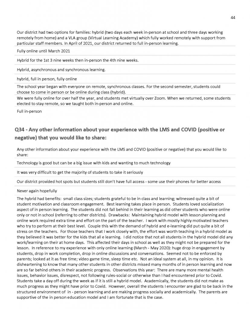 Team LMS Survey pg. 44