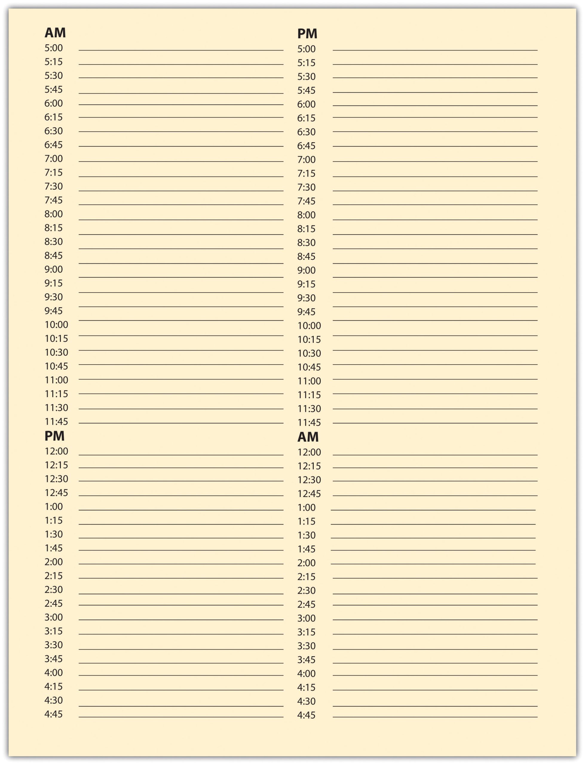 Daily Time Log