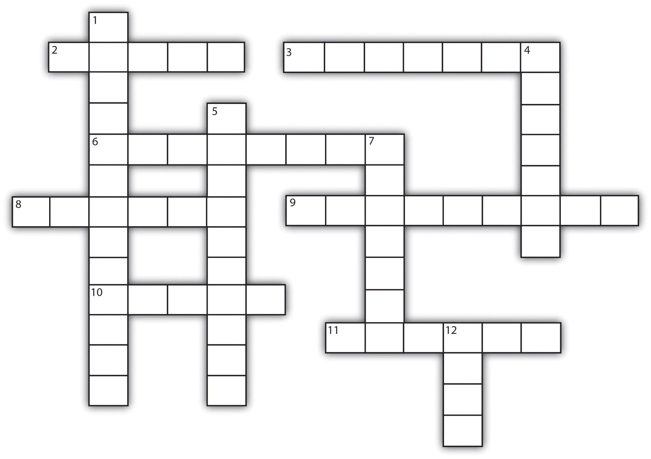 A crossword puzzle