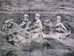 A photograph of Stone Mountain