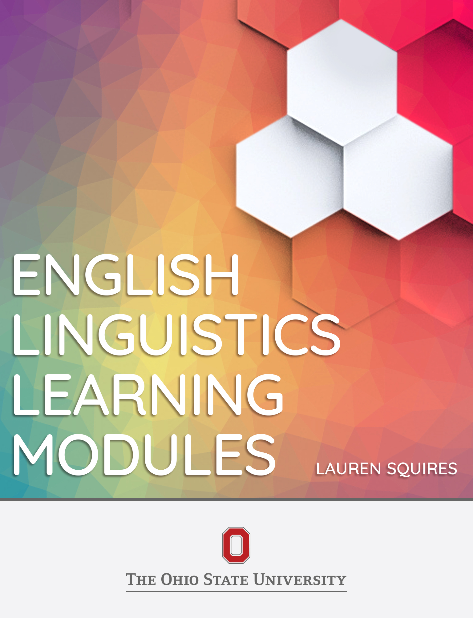 Cover image for English Linguistics Learning Modules