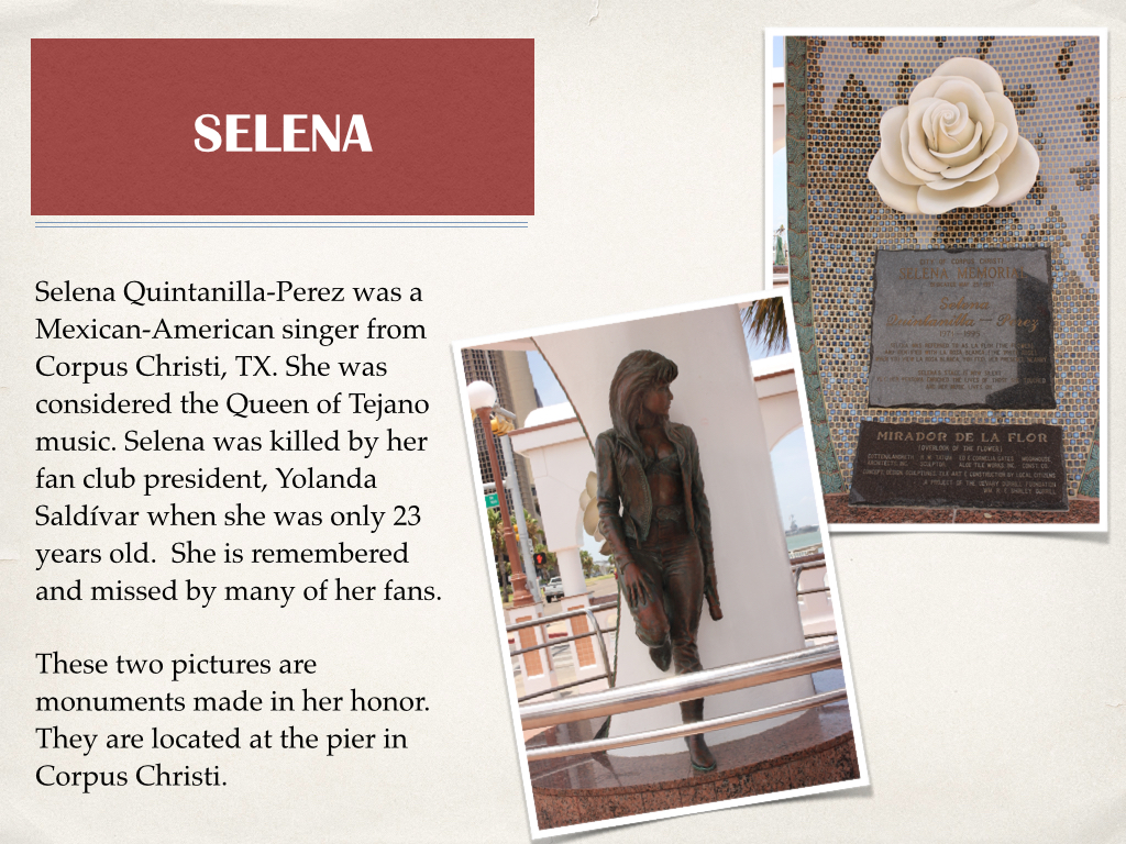 Monuments and tributes to Selena